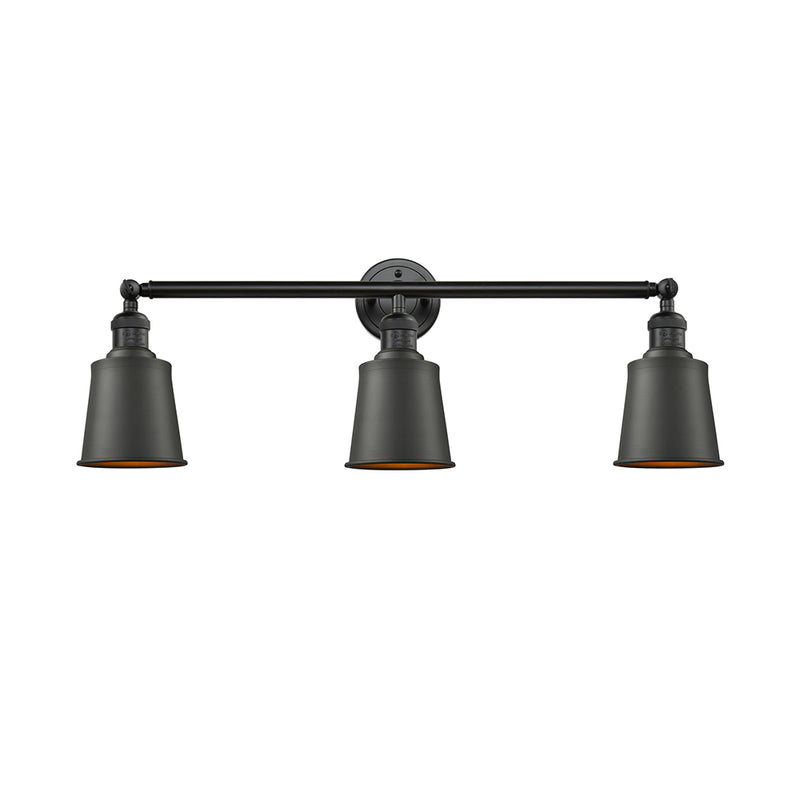 Addison Bath Vanity Light shown in the Oil Rubbed Bronze finish with a Oil Rubbed Bronze shade