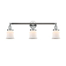 Canton Bath Vanity Light shown in the Polished Chrome finish with a Matte White shade