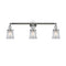 Canton Bath Vanity Light shown in the Polished Chrome finish with a Clear shade