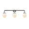 Beacon Bath Vanity Light shown in the Polished Chrome finish with a Matte White shade