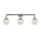 Beacon Bath Vanity Light shown in the Polished Chrome finish with a Clear shade