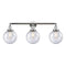 Beacon Bath Vanity Light shown in the Polished Chrome finish with a Seedy shade