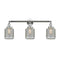 Stanton Bath Vanity Light shown in the Polished Chrome finish with a Clear Wire Mesh shade