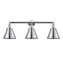 Appalachian Bath Vanity Light shown in the Polished Chrome finish with a Polished Chrome shade