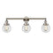 Beacon Bath Vanity Light shown in the Polished Nickel finish with a Clear shade