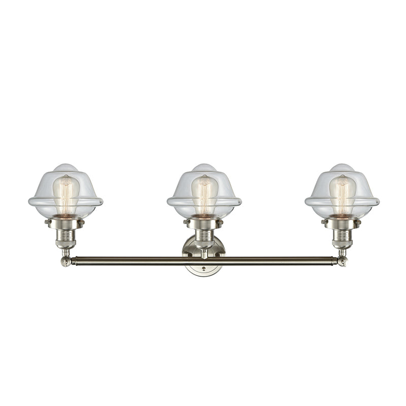 Innovations Lighting Small Oxford 3 Light Bath Vanity Light Part Of The Franklin Restoration Collection 205-SN-G532-LED