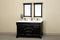 Bellaterra 60" Double Sink Vanity Wood Espresso 205060-D-ES 