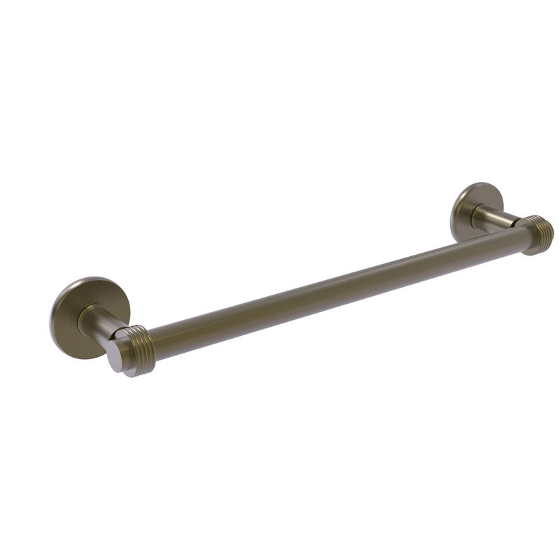 Allied Brass Continental Collection 24 Inch Towel Bar with Groovy Detail 2051G-24-ABR