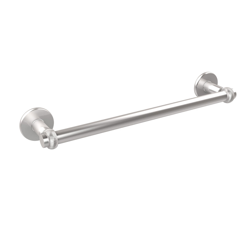 Allied Brass Continental Collection 24 Inch Towel Bar with Twist Detail 2051T-24-SCH