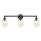 Beacon Bath Vanity Light shown in the Matte Black finish with a Matte White shade