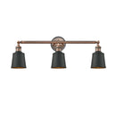 Addison Bath Vanity Light shown in the Antique Copper finish with a Antique Copper shade