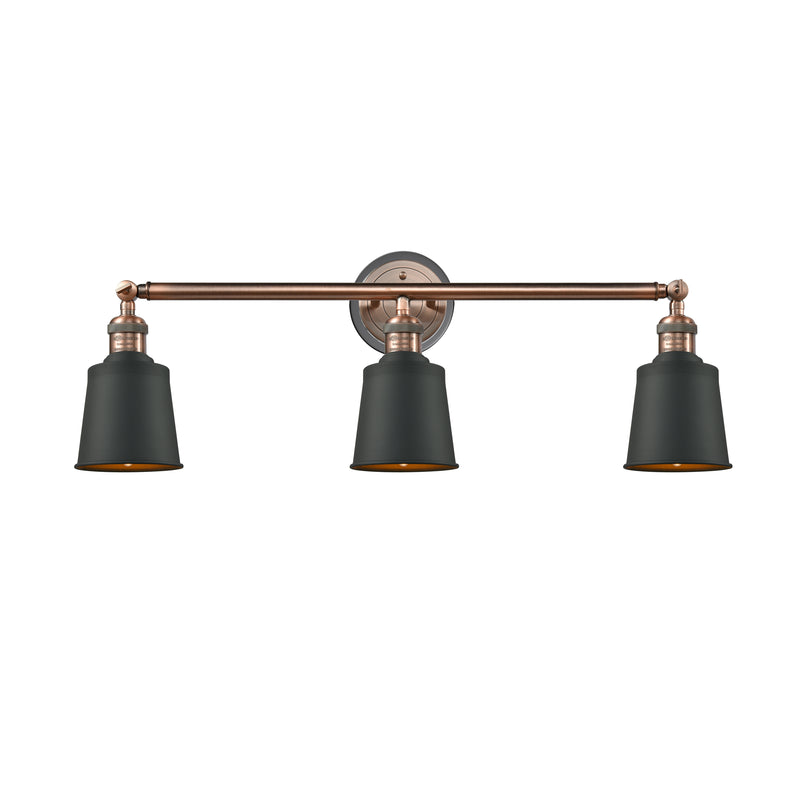 Addison Bath Vanity Light shown in the Antique Copper finish with a Antique Copper shade