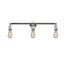 Bare Bulb Bath Vanity Light shown in the Polished Chrome finish