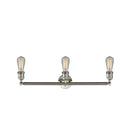 Innovations Lighting Bare Bulb 3 Light Bath Vanity Light Part Of The Franklin Restoration Collection 205-SN-LED