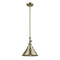 Briarcliff Mini Pendant shown in the Antique Brass finish with a Antique Brass shade