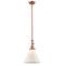 Cone Mini Pendant shown in the Antique Copper finish with a Matte White shade