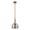 Bell Mini Pendant shown in the Antique Copper finish with a Silver Plated Mercury shade