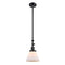 Cone Mini Pendant shown in the Matte Black finish with a Matte White shade