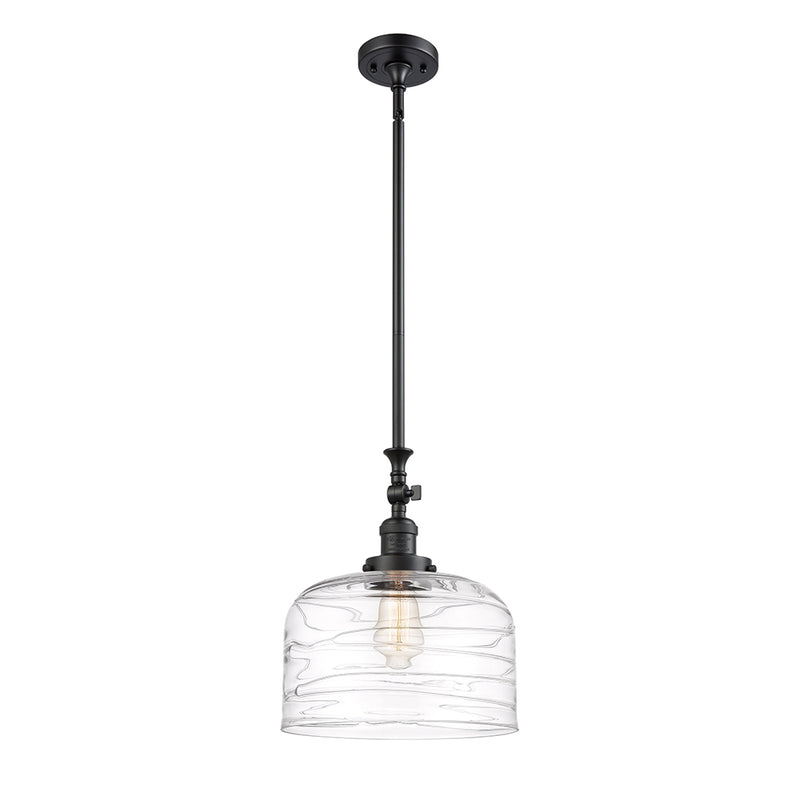 Innovations Lighting X-Large Bell 1 Light Mini Pendant part of the Franklin Restoration Collection 206-BK-G713-L