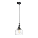 Innovations Lighting Large Bell 1 Light Mini Pendant part of the Franklin Restoration Collection 206-BK-G713