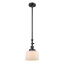 Bell Mini Pendant shown in the Matte Black finish with a Matte White shade