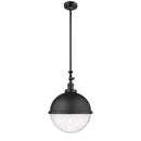 Hampden Pendant shown in the Matte Black finish with a Seedy shade