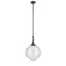 Beacon Mini Pendant shown in the Oil Rubbed Bronze finish with a Seedy shade