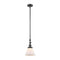 Cone Mini Pendant shown in the Oil Rubbed Bronze finish with a Matte White shade