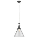 Cone Mini Pendant shown in the Oil Rubbed Bronze finish with a Clear shade