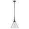 Cone Mini Pendant shown in the Oil Rubbed Bronze finish with a Clear shade