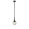 Oxford Mini Pendant shown in the Oil Rubbed Bronze finish with a Clear shade