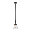 Cone Mini Pendant shown in the Oil Rubbed Bronze finish with a Clear shade