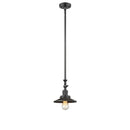 Railroad Mini Pendant shown in the Oil Rubbed Bronze finish with a Oil Rubbed Bronze shade