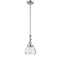 Fulton Mini Pendant shown in the Polished Chrome finish with a Clear shade