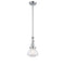 Olean Mini Pendant shown in the Polished Chrome finish with a Clear shade