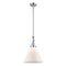 Cone Mini Pendant shown in the Polished Chrome finish with a Matte White shade