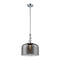 Bell Mini Pendant shown in the Polished Chrome finish with a Plated Smoke shade