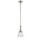 Cone Mini Pendant shown in the Polished Nickel finish with a Seedy shade