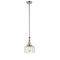 Bell Mini Pendant shown in the Polished Nickel finish with a Clear shade