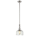 Bell Mini Pendant shown in the Polished Nickel finish with a Clear shade