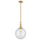 Beacon Mini Pendant shown in the Satin Gold finish with a Clear shade