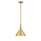 Briarcliff Mini Pendant shown in the Satin Gold finish with a Satin Gold shade