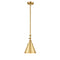 Appalachian Mini Pendant shown in the Satin Gold finish with a Satin Gold shade