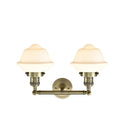 Innovations Lighting Small Oxford 2 Light Bath Vanity Light Part Of The Franklin Restoration Collection 208-AB-G531-LED