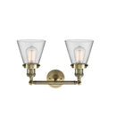 Innovations Lighting Small Cone 2 Light Bath Vanity Light Part Of The Franklin Restoration Collection 208-AB-G62-LED