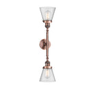 Innovations Lighting Small Cone 2 Light Bath Vanity Light Part Of The Franklin Restoration Collection 208-AC-G64-LED