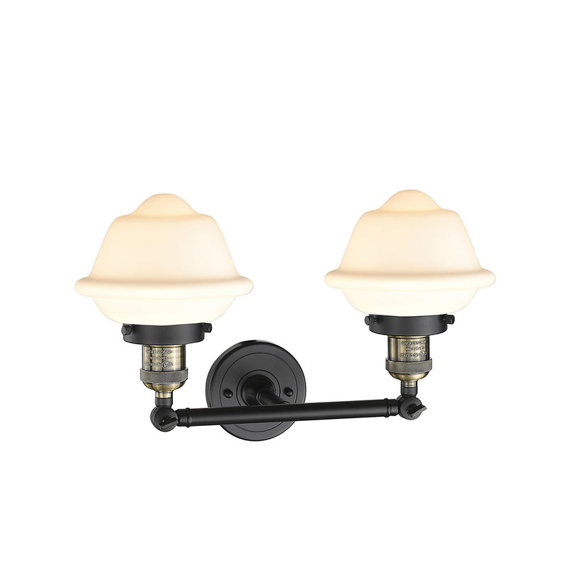 Innovations Lighting Small Oxford 2 Light Bath Vanity Light Part Of The Franklin Restoration Collection 208-BAB-G531-LED