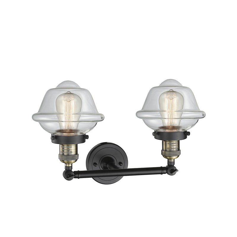 Innovations Lighting Small Oxford 2 Light Bath Vanity Light Part Of The Franklin Restoration Collection 208-BAB-G532-LED