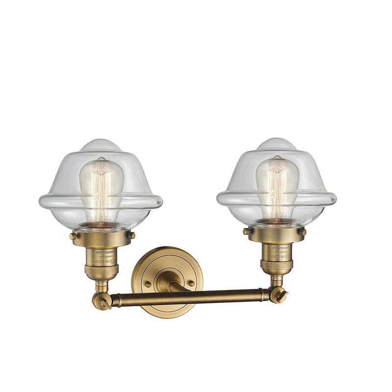 Innovations Lighting Small Oxford 2 Light Bath Vanity Light Part Of The Franklin Restoration Collection 208-BB-G532-LED