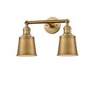 Addison Bath Vanity Light shown in the Brushed Brass finish with a Brushed Brass shade